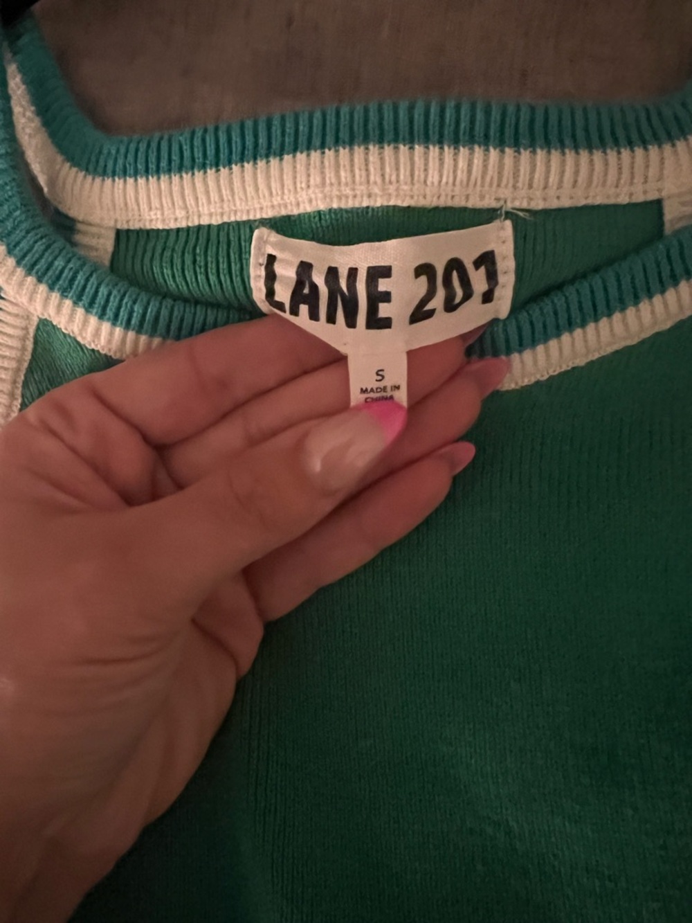 Lane 201 Green Two-Piece Tank and Skirt Set - Picture 4 of 5